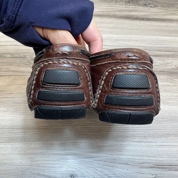 Frye West Woven Driver Mens Size 8.5 Brown Casual Slip On Driving Shoes Loafers - Picture 4 of 10